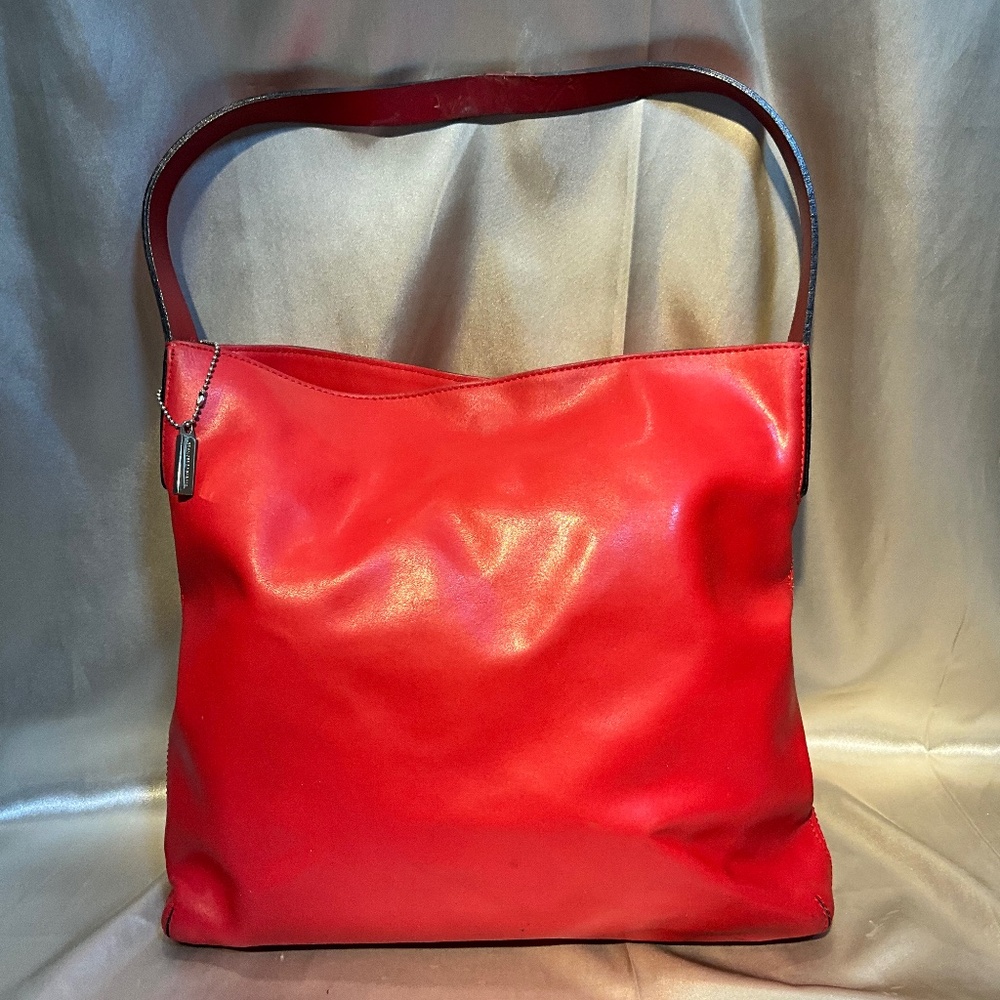 Fransesco Biasia  red split leather shoulder  bag.  H3Ac